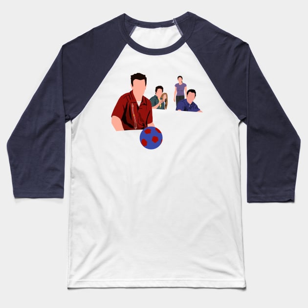 The One With The Ball Baseball T-Shirt by Tomarto